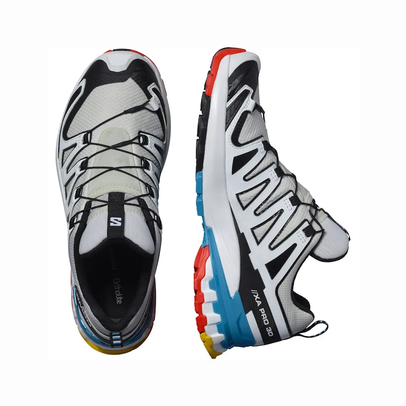 Dames hardloopschoenen Salomon XA Pro 3D V9 GTX W LunarRock/White/Black