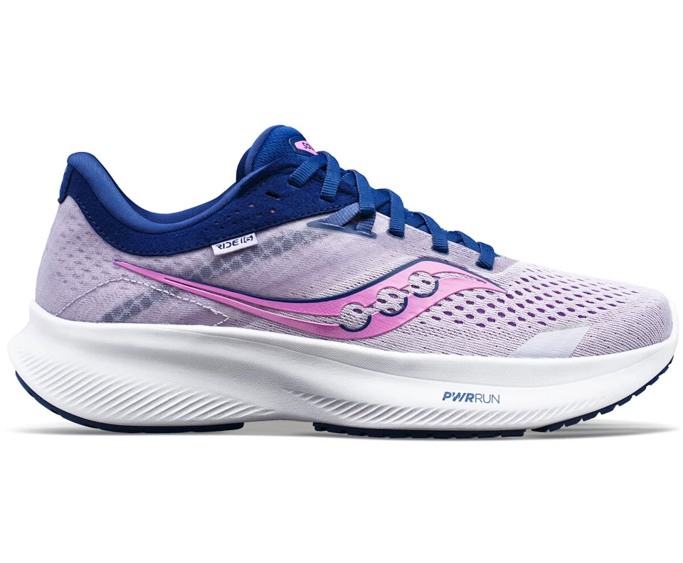 Dames hardloopschoenen Saucony  Ride 16 Mauve/Indigo