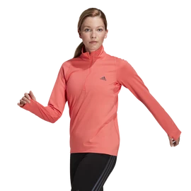 Dames hoodie adidas Run Fast 1/2 Zip Semi Turbo