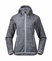 Dames hoodie Bergans  Hareid Fleece Grey