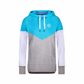 Dames hoodie BIDI BADU Flavia Lifestyle Hoody Aqua/Grey White