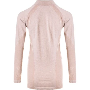 Dames hoodie Endurance  Halen Seamless Midlayer Warm Taupe XXS/XS