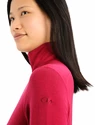 Dames hoodie Icebreaker  W 260 Tech LS Half Zip Cherry