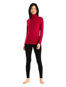 Dames hoodie Icebreaker  W 260 Tech LS Half Zip Cherry