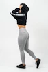 Dames hoodie Nebbia ICONIC Cropped Zip-Up Hoodie 254 black