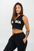 Dames hoodie Nebbia MUSCLE MOMMY Sleeveless Zip-Up Hoodie 258 black