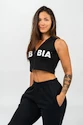 Dames hoodie Nebbia MUSCLE MOMMY Sleeveless Zip-Up Hoodie 258 black