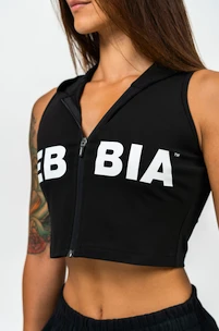 Dames hoodie Nebbia MUSCLE MOMMY Sleeveless Zip-Up Hoodie 258 black