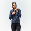 Dames hoodie Salewa  Agner Hybrid PL/DST Navy Blazer Melange