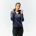 Dames hoodie Salewa  Agner Hybrid PL/DST Navy Blazer Melange