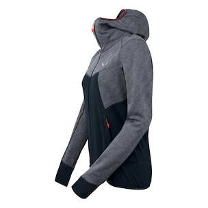 Dames hoodie Salewa  Puez Hybrid PL Navy Blazer Melange