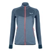 Dames hoodie Salewa  Puez Melange 2 PL Navy Blazer Melange