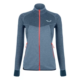 Dames hoodie Salewa Puez Melange 2 PL Navy Blazer Melange