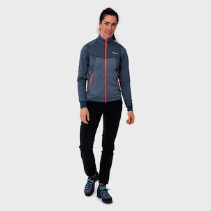 Dames hoodie Salewa  Puez Melange 2 PL Navy Blazer Melange