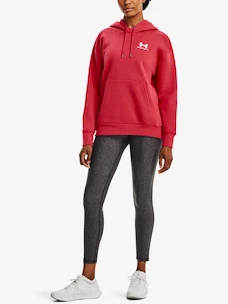 Dames hoodie Under Armour  Essential Fleece Hoodie-RED S