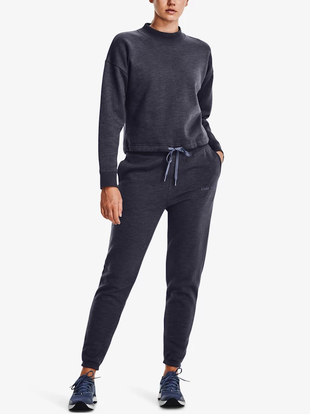 Dames hoodie Under Armour  Essential Script Crew-GRY XL