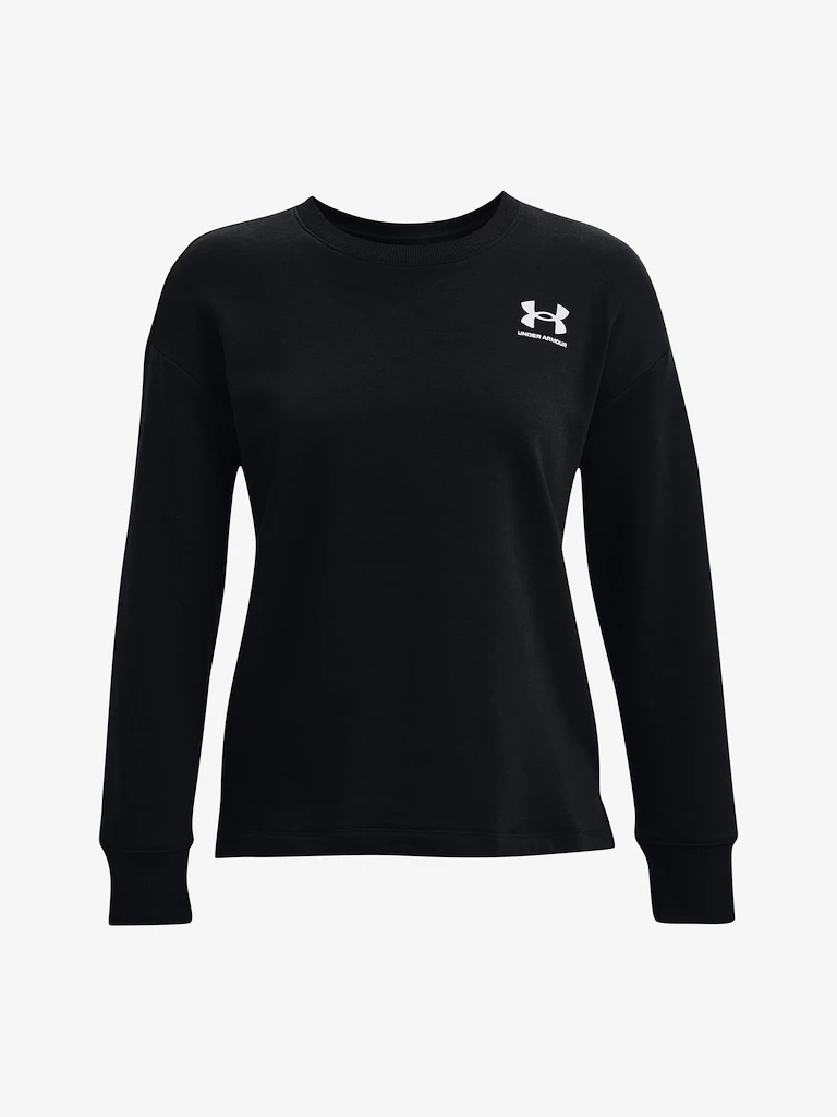 Dames hoodie Under Armour  Rival Fleece Oversize Crew-BLK