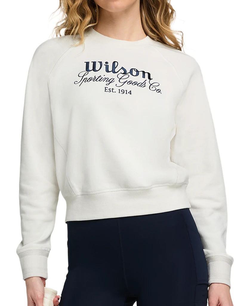 Dames hoodie Wilson  W Sideline Crew Sandrift M