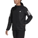 Dames jas adidas Bezit de vlucht Hooded Running Wind Jacket Black
