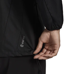 Dames jas adidas Bezit de vlucht Hooded Running Wind Jacket Black