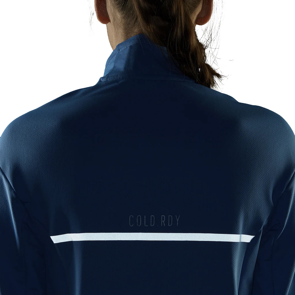Dames jas adidas  Cold.Rdy Running Cover Up Focus Blue