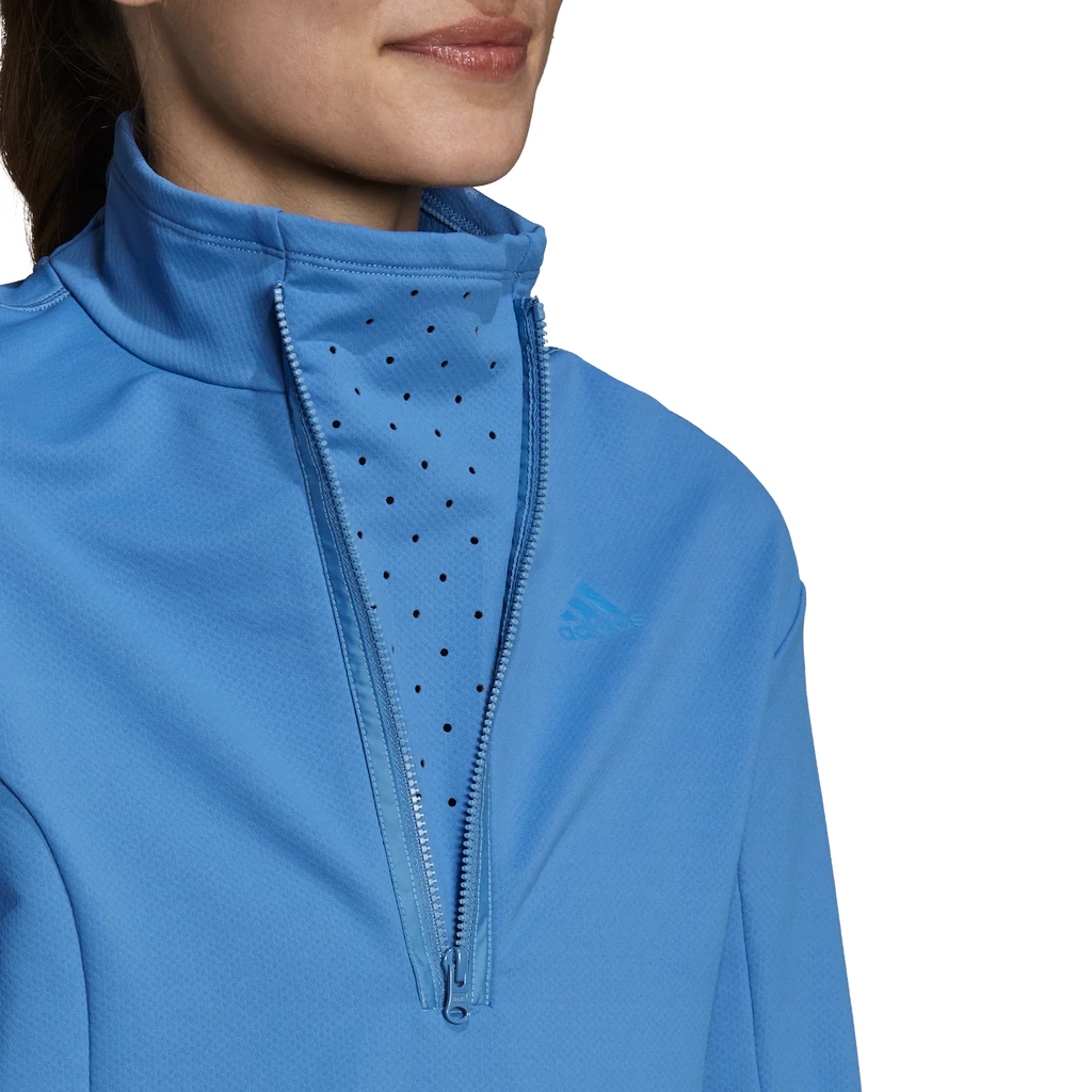 Dames jas adidas  Cold.Rdy Running Cover Up Focus Blue