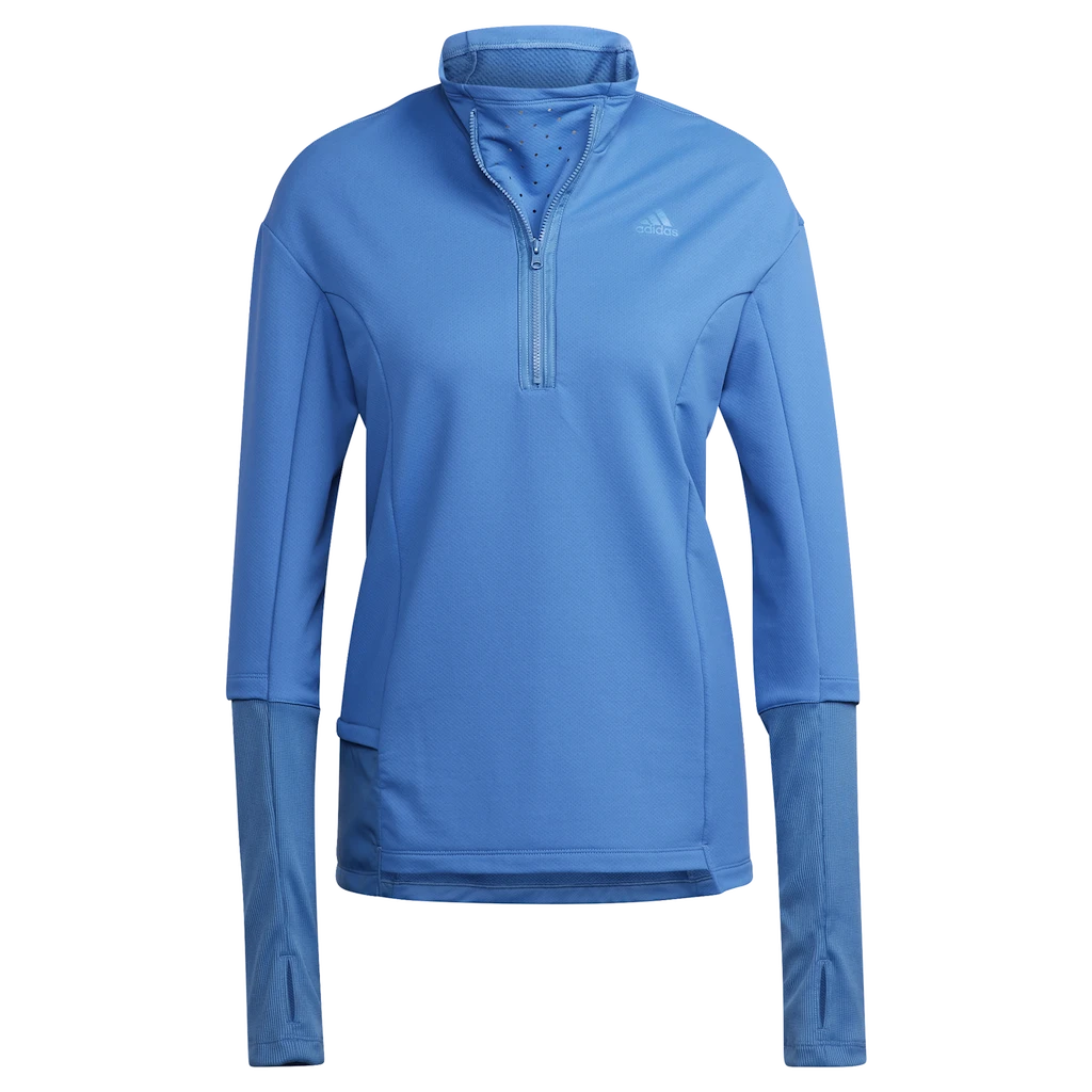 Dames jas adidas  Cold.Rdy Running Cover Up Focus Blue