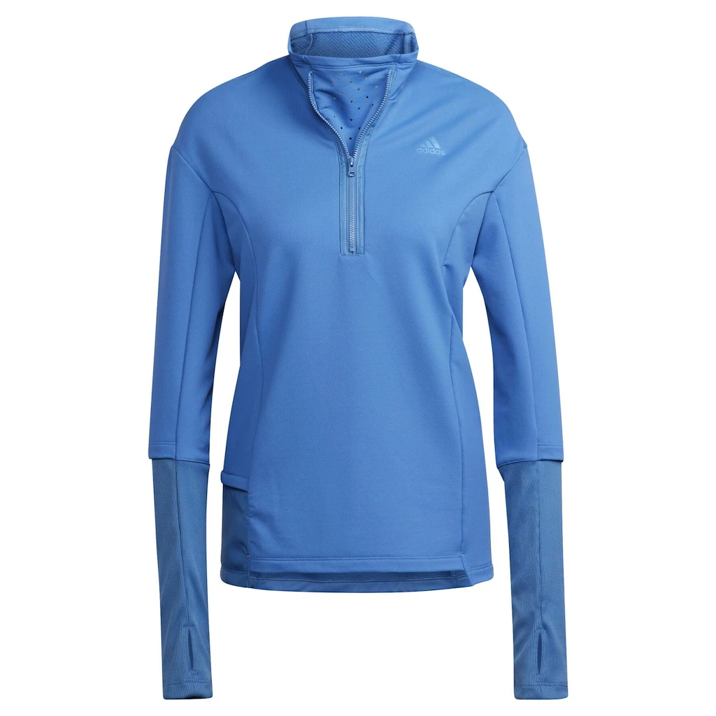 Dames jas adidas  Cold.Rdy Running Cover Up Focus Blue