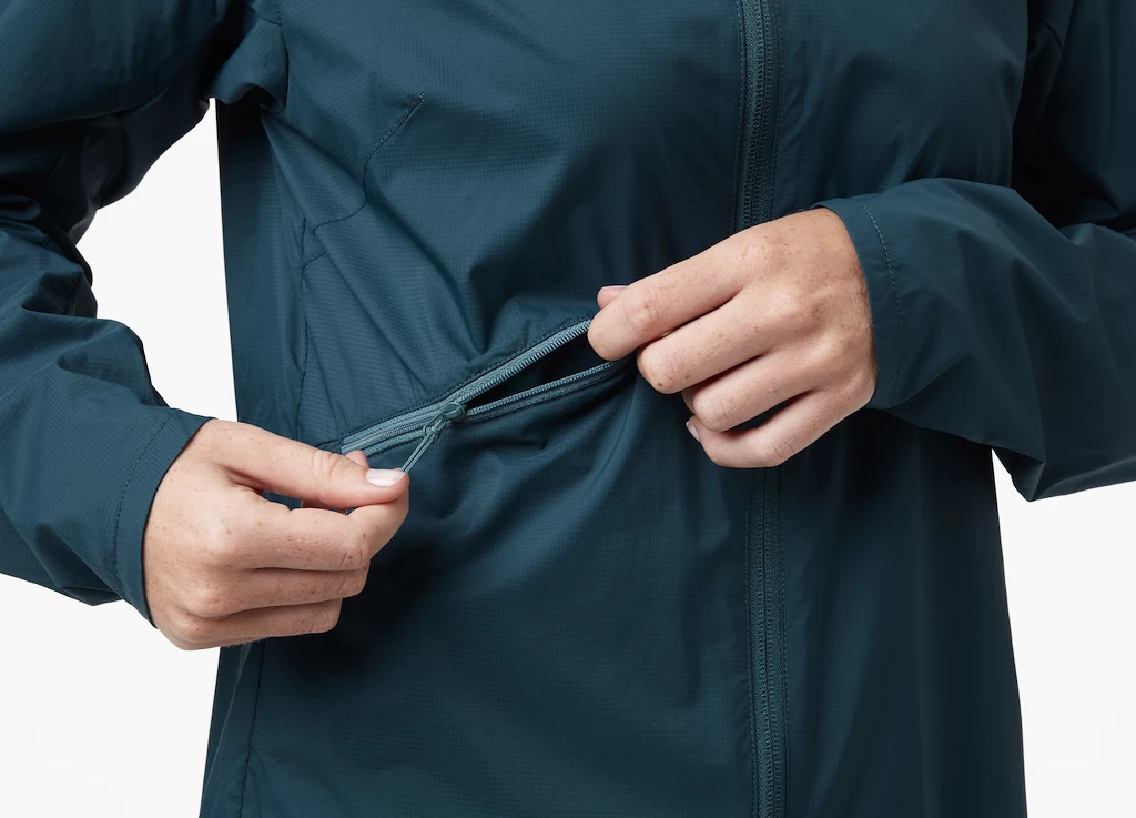 Dames jas Helly Hansen  Rapide Windbreaker Jacket Midnight Green