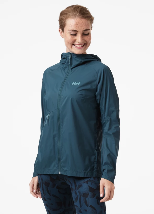 Dames jas Helly Hansen  Rapide Windbreaker Jacket Midnight Green XS