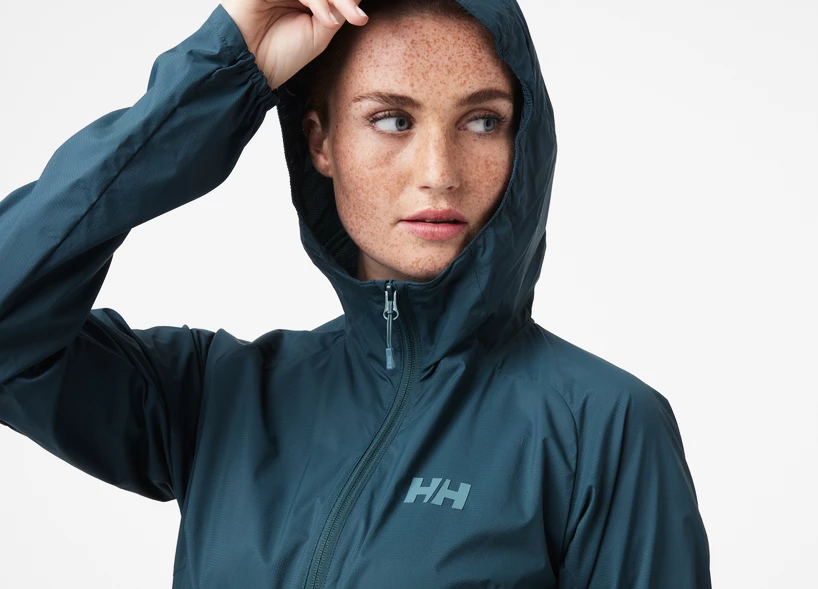 Dames jas Helly Hansen  Rapide Windbreaker Jacket Midnight Green XS