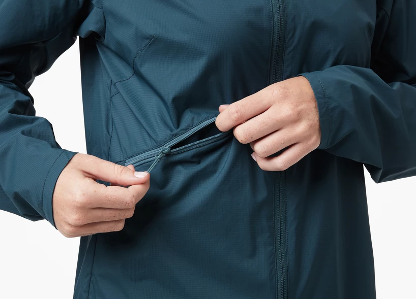 Dames jas Helly Hansen  Rapide Windbreaker Jacket Midnight Green XS