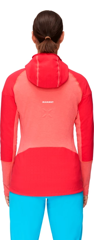 Dames jas Mammut  Eiswand Advanced ML Hooded Jacket Barberry/Azalea M