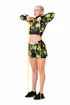 Dames jas Nebbia Ocean Selected High-energy crop jacket 564 jungle green