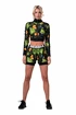 Dames jas Nebbia Ocean Selected High-energy crop jacket 564 jungle green