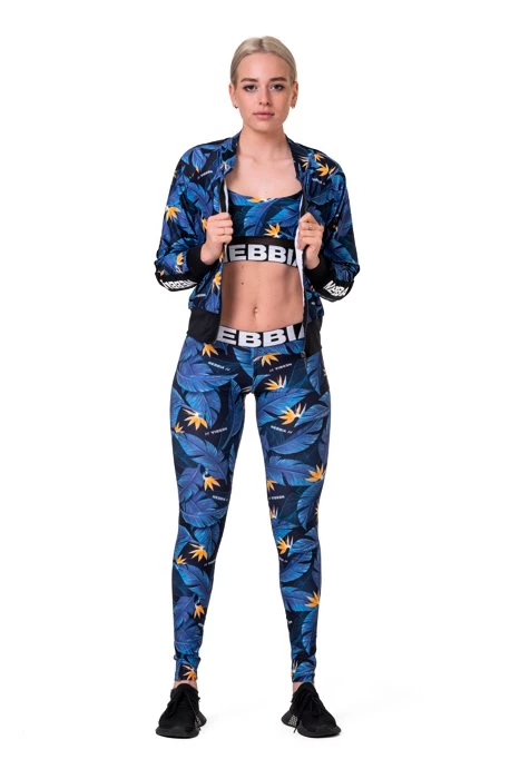 Dames jas Nebbia Ocean Selected Power sporty jacket 562 ocean blue