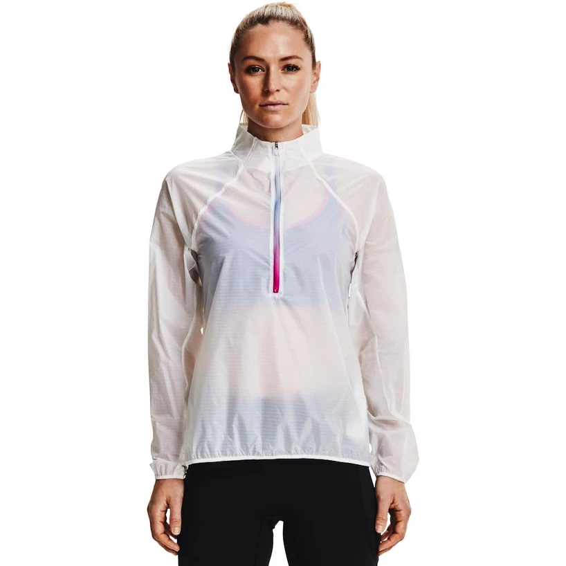 Dames jas Under Armour  Storm Impasse Flow 1/2 Zip-WHT L