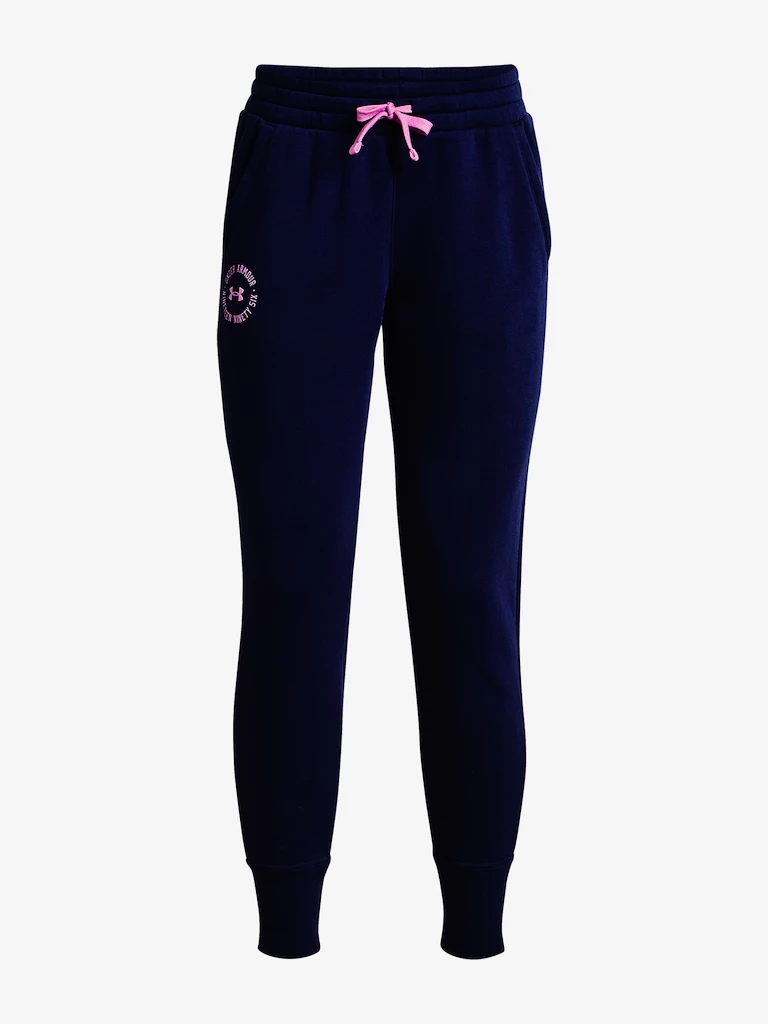 Dames joggingbroek Under Armour  Rival Fleece Crest Joggers-NVY