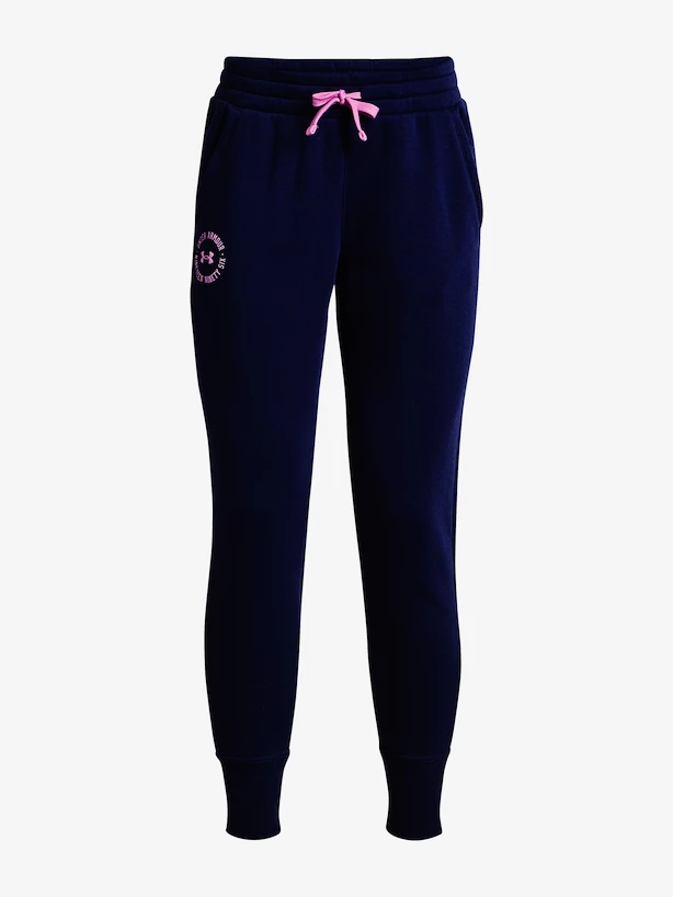 Dames joggingbroek Under Armour  Rival Fleece Crest Joggers-NVY XS