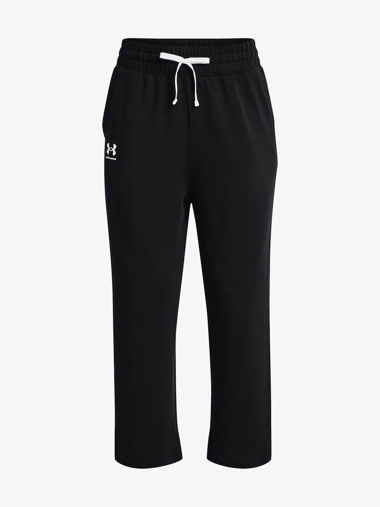 Dames joggingbroek Under Armour  Rival Terry Flare Crop-BLK