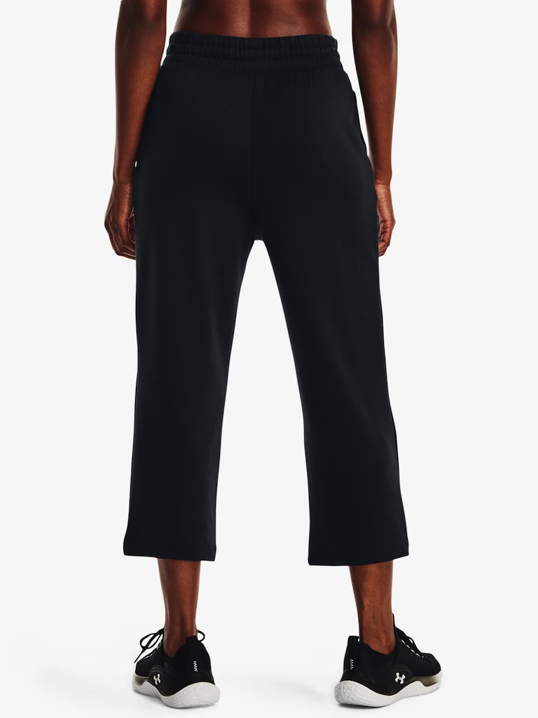 Dames joggingbroek Under Armour  Rival Terry Flare Crop-BLK