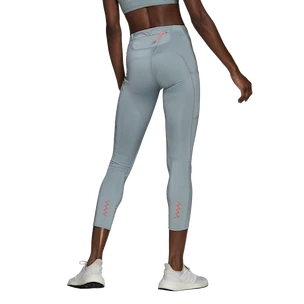 Dames legging adidas  Fast Impact Shiny Running 7/8 Magic Grey
