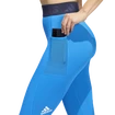 Dames legging adidas  Tech Fit Long 3-Bar Tights Bright Blue