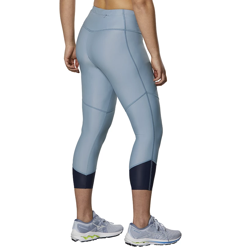 Dames legging Mizuno Core 3/4 Tight Blue Blizzard