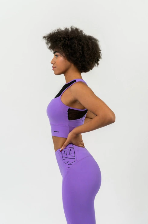 Dames legging Nebbia  FIT Activewear High-Waist Leggings purple L