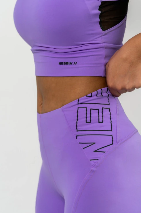 Dames legging Nebbia  FIT Activewear High-Waist Leggings purple L