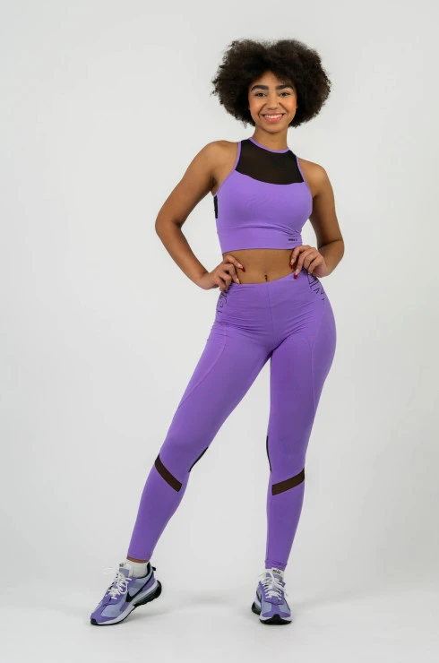 Dames legging Nebbia  FIT Activewear High-Waist Leggings purple L
