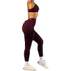 Dames legging Nebbia STRONG BEAUTY V-Cut Lace-Up Sculpting Leggings OWN YOUR POWER 426 dark red
