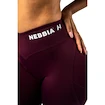 Dames legging Nebbia STRONG BEAUTY V-Cut Lace-Up Sculpting Leggings OWN YOUR POWER 426 dark red