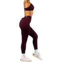 Dames legging Nebbia STRONG BEAUTY V-Cut Lace-Up Sculpting Leggings OWN YOUR POWER 426 dark red